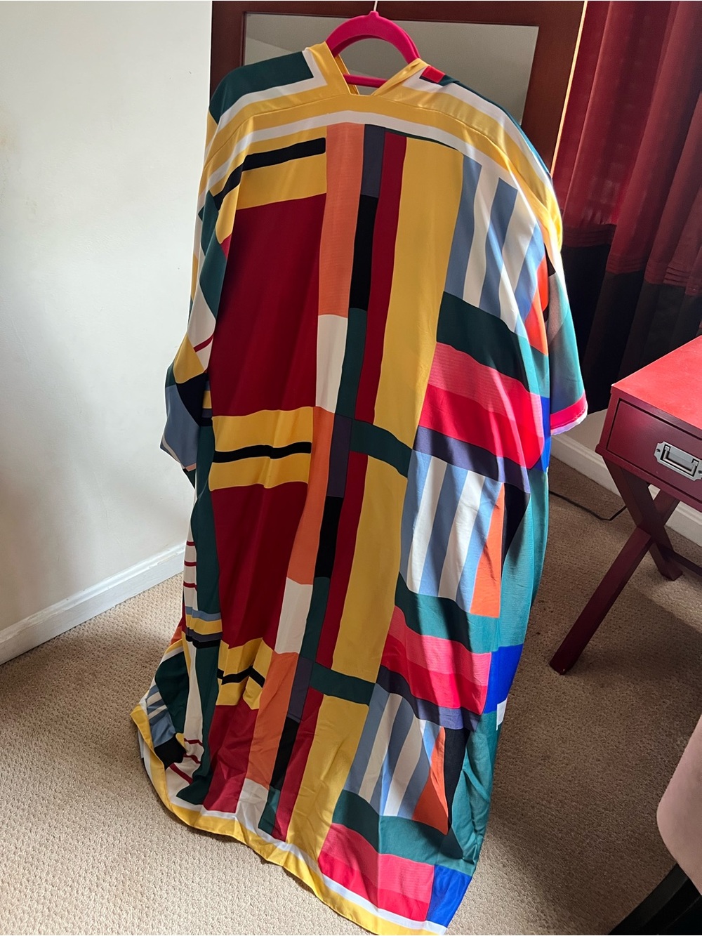 Colorblock Geometric Kimono Robe - Picture 2 of 2